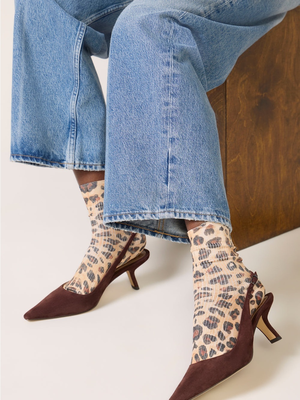 Maria La Rosa Milano Leopard Socks Size One Size